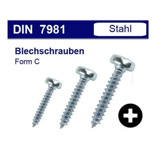 Lemezcsavar ÖNMETSZŐ-DF 4,2x  22,0mm  - D-fej Horg.(Zn) DIN7981/C