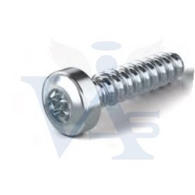   Lemezcsavar ÖNMETSZŐ-DF MŰANYAGBA 4,0x  12,0mm  - D-FEJ (Domború) Torx-plus Horg.(Zn)