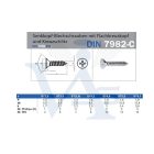 Lemezcsavar ÖNMETSZŐ-SF 6,3x  32,0mm  - SÜLLYESZTETT-FEJ DIN7982/C