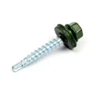   Lemezcsavar RAL 4,8x 19,0mm  EPDM RAL6020  - ÖNFÚRÓ-FÉM HATL. DIN7504/K. (krómzöld)