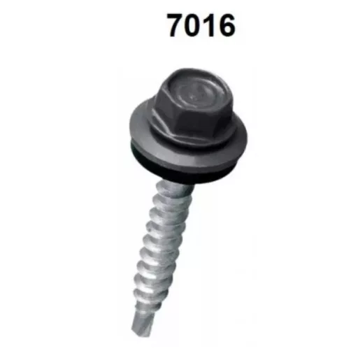 Lemezcsavar RAL 4,8x 19,0mm EPDM RAL7016  - ÖNFÚRÓ HATL. DIN7504/K (antracitszürke)