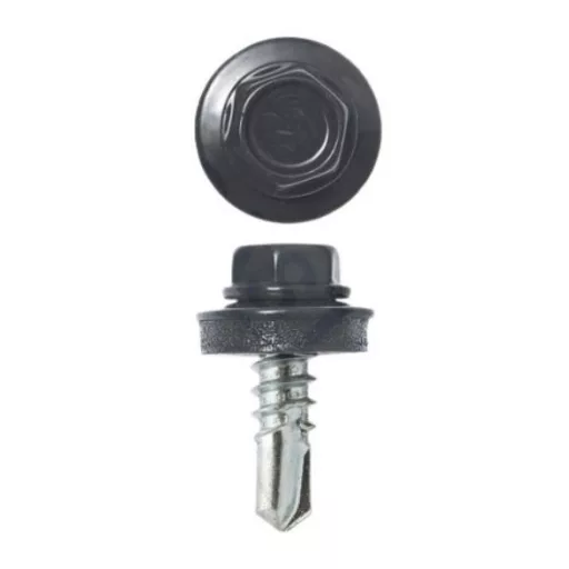 Lemezcsavar RAL 4,8x 19,0mm EPDM RAL7016  - ÖNFÚRÓ HATL. DIN7504/K (antracitszürke)