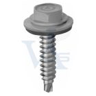 Lemezcsavar RAL 4,8x 19,0mm EPDM RAL7035  - ÖNFÚRÓ-FÉM HATL. DIN7504/K (világosszürke)