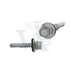 Lemezcsavar RAL 4,8x 19,0mm EPDM RAL9007  - ÖNFÚRÓ-FÉM HATL. DIN7504/K (szürkealumínium)