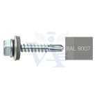 Lemezcsavar RAL 4,8x 19,0mm EPDM RAL9007  - ÖNFÚRÓ-FÉM HATL. DIN7504/K (szürkealumínium)