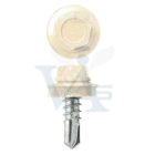 Lemezcsavar RAL 4,8x 19,0mm FŰZŐ EPDM RAL1015  - ÖNFÚRÓ-FÉM HATL.DIN7504/K (világoselefántcsont- fehér)