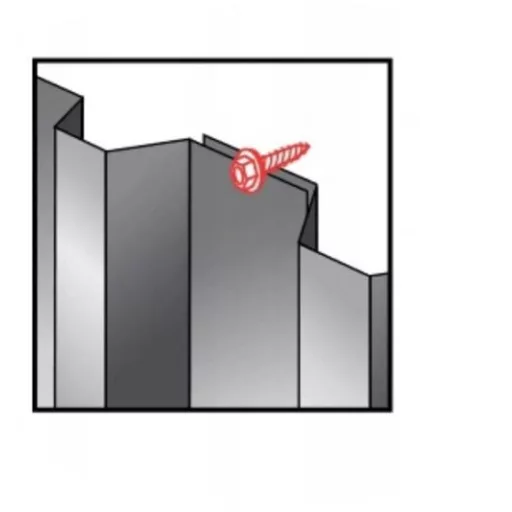 Lemezcsavar RAL 4,8x 19,0mm FŰZŐ EPDM RAL6009  - ÖNFÚRÓ-FÉM HATL. DIN7504/K (fenyőzöld)