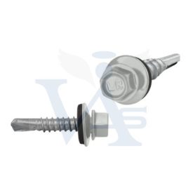   Lemezcsavar RAL 4,8x 19,0mm FŰZŐ EPDM RAL7035  - ÖNFÚRÓ-FÉM HATL. DiN7504/K (világosszürke)