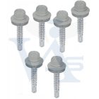 Lemezcsavar RAL 4,8x 19,0mm FŰZŐ EPDM RAL7035  - ÖNFÚRÓ-FÉM HATL. DiN7504/K (világosszürke)