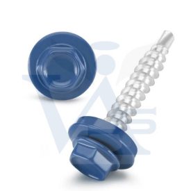   Lemezcsavar RAL 4,8x 35,0mm EPDM RAL5010  - ÖNFÚRÓ-FA HATL. DIN7504/K (enciánkék)