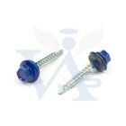 Lemezcsavar RAL 4,8x 35,0mm EPDM RAL5010  - ÖNFÚRÓ-FA HATL. DIN7504/K (enciánkék)