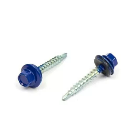 Lemezcsavar RAL 4,8x 35,0mm EPDM RAL5010  - ÖNFÚRÓ-FA HATL. DIN7504/K (enciánkék)