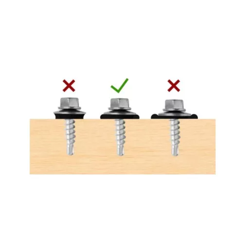 Lemezcsavar RAL 4,8x 35,0mm EPDM RAL5010  - ÖNFÚRÓ-FA HATL. DIN7504/K (enciánkék)
