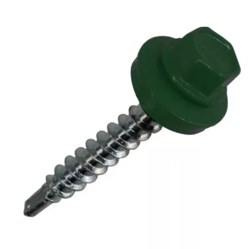 Lemezcsavar RAL 4,8x 35,0mm EPDM RAL6005  - ÖNFÚRÓ-FA HATL. DIN7504/K (mohazöld)