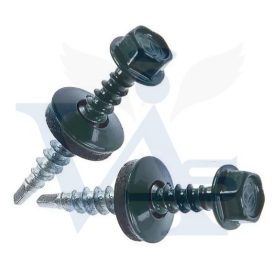   Lemezcsavar RAL 4,8x 35,0mm EPDM RAL7016  - ÖNFÚRÓ-FA HATL. DIN7504/K Antracitszürke (redukált hegyű)