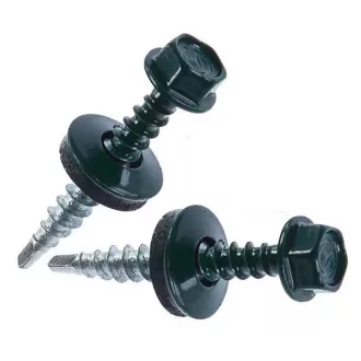   Lemezcsavar RAL 4,8x 35,0mm EPDM RAL7016  - ÖNFÚRÓ-FA HATL. DIN7504/K Antracitszürke (redukált hegyű)