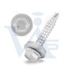 Lemezcsavar RAL 4,8x 35,0mm EPDM RAL7035  -  ÖNFÚRÓ-FA HATL. DIN7504/K  (világos szürke)