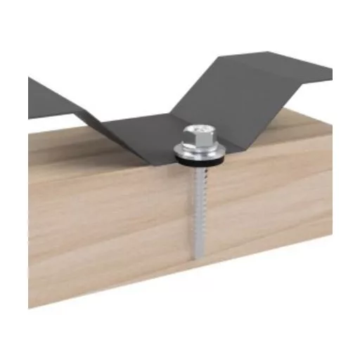 Lemezcsavar RAL 4,8x 35,0mm EPDM RAL9005  - ÖNFÚRÓ-FA HATL. DIN7504/K MÉLYFEKETE (redukált hegyű)