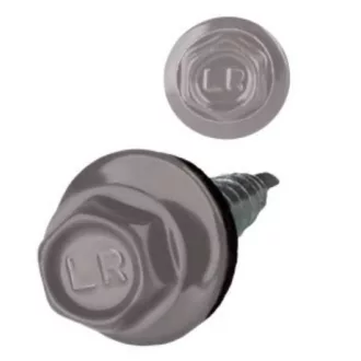   Lemezcsavar RAL 4,8x 35,0mm EPDM RAL9007  - ÖNFÚRÓ-FA HATL. DIN7504/K Alumínium-Szürke (redukált hegyű)