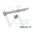 Lemezcsavar-A2-ÖNFÚRÓ-DF 4,8x 13,0 DIN7504/M - D-fejű INOX ROZSDAMENTES