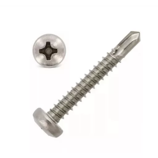 Lemezcsavar-A2-ÖNFÚRÓ-DF 4,8x 13,0 DIN7504/M - D-fejű INOX ROZSDAMENTES