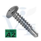 Lemezcsavar-A2-ÖNFÚRÓ-DF 4,8x 13,0 DIN7504/M - D-fejű INOX ROZSDAMENTES