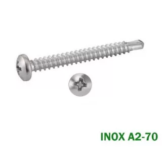   Lemezcsavar-A2-ÖNFÚRÓ-DF 4,8x 22,0 DIN7504/M - D-fejű INOX ROZSDAMENTES