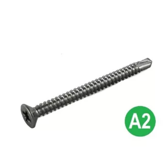   Lemezcsavar-A2-ÖNFÚRÓ-SF 4,8x 16,0 DIN7504/O  - Süllyesztett-fejű INOX ROZSDAMENTES