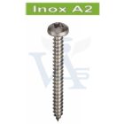 Lemezcsavar-A2-ÖNMETSZŐ-DF 2,9x 16,0 DIN7981  - D-fejű INOX ROZSDAMENTES