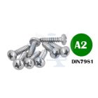 Lemezcsavar-A2-ÖNMETSZŐ-DF 2,9x 16,0 DIN7981  - D-fejű INOX ROZSDAMENTES