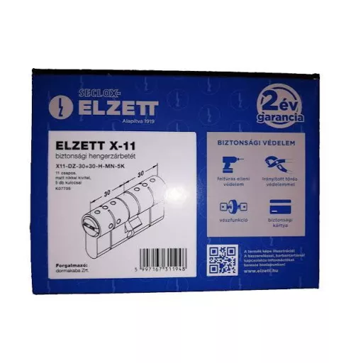Aszimm. cill.zárb. 5-kulcs X-11 35x55  - KABA ELZETT N°961 LAPONMART