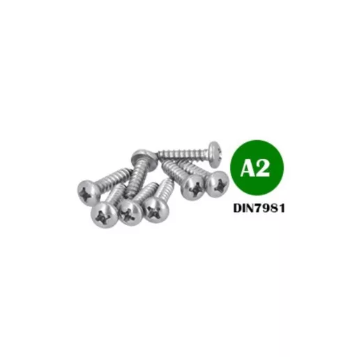 Lemezcsavar-A2-ÖNMETSZŐ-DF 4,8x 32,0 DIN7981  - D-fejű INOX ROZSDAMENTES