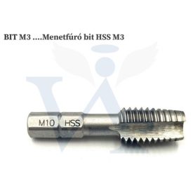   M.fúró 1/4-BIT M-  3,0 HssG  - EGYENES HORNYÚ GYORSACÉL NAREX