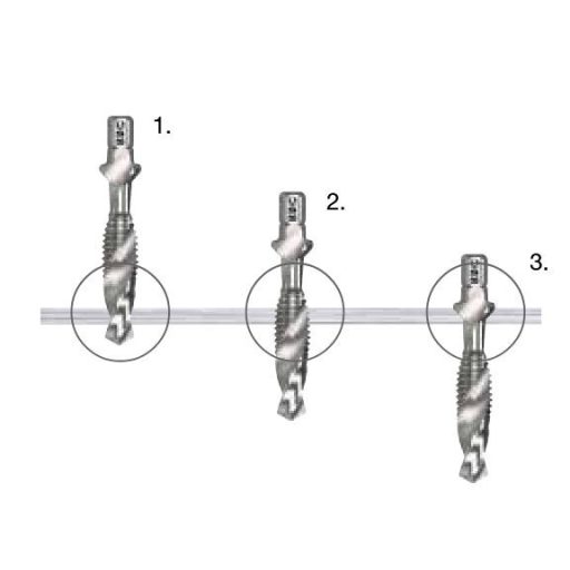 M.fúró 1/4-BIT M-  6,0  KOMBI HssG  - BORCHRAFT
