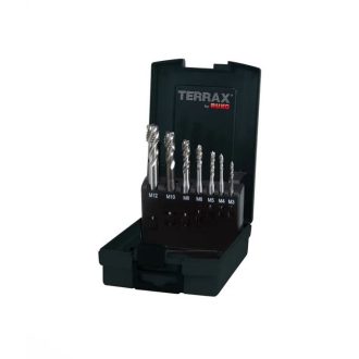   RUKO menetfúró készlet M3-12 - TERRAX, CSAVART HORNYÚ GYORSACÉL 35° DIN371/376