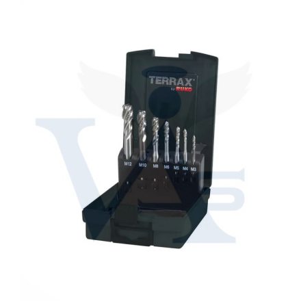 RUKO menetfúró készlet M3-12 - TERRAX, CSAVART HORNYÚ GYORSACÉL 35° DIN371/376