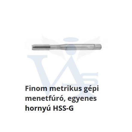 M.fúró GÉPI FINOM EH M-14,0x1,25 HSSG  - EGYENES HORNYÚ GYORSACÉL DIN374 Z-T