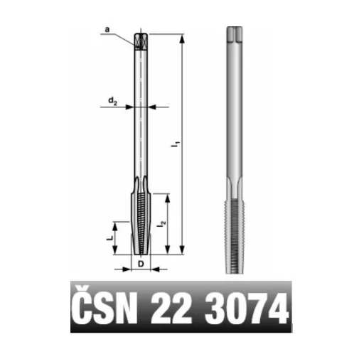 M.fúró HAMF-R M-  7,0x1,00 L=  80mm EH HssG Anyamenetfúró CZTools (CSN223070) RÖVID SZÁRÚ!!