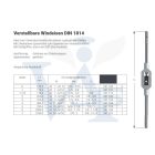 RUKO menetfúró-Hajtókar III.sz. M  5-M20mm DIN1814 - Cink-présöntvény