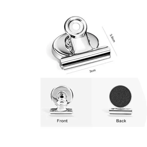 Mágnes csipesz 31mm - Ezüst (neodímium)