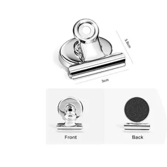 Mágnes csipesz 38mm - Ezüst (neodímium)
