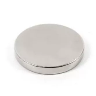 Mágnes korong alak D  8x  6mm - Ezüst (neodímium)