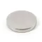 Mágnes korong alak D25x  1mm - Ezüst (neodímium)