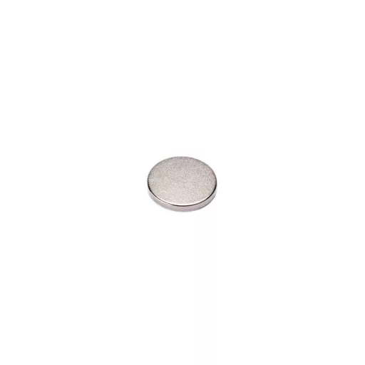 Mágnes korong alak D25x  1mm - Ezüst (neodímium)