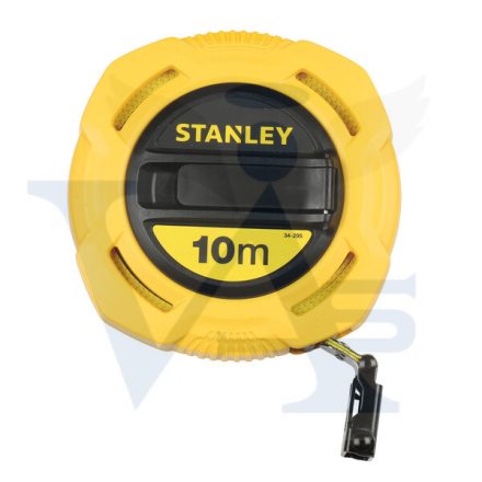 STANLEY mérőszalag 10,0fm/10mm ÜVEGYSZÁL - Zárt földmérő, SÁRGA-FEKETE (0-34-295)