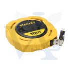 STANLEY mérőszalag 10,0fm/10mm ÜVEGYSZÁL - Zárt földmérő, SÁRGA-FEKETE (0-34-295)