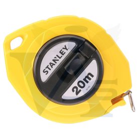   STANLEY mérőszalag 20,0fm/9,5mm ACÉL - Zárt földmérő, SÁRGA-FEKETE (0-34-105)