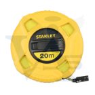 STANLEY mérőszalag 20,0fm/10mm ÜVEGYSZÁL - Zárt földmérő, SÁRGA-FEKETE (0-34-296) 