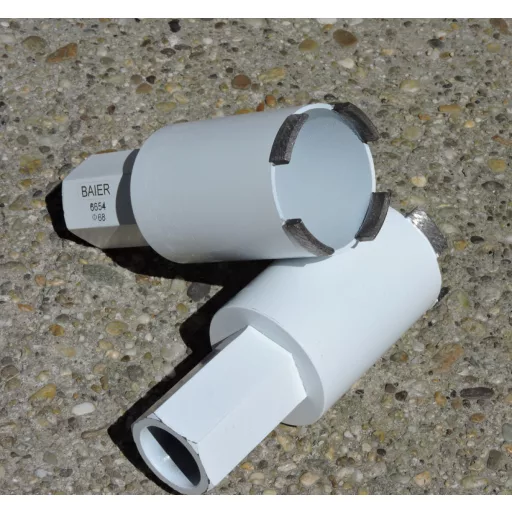 BAIER koronafúró 68mm - TITANIUM Speed SZÁRAZ fúráshoz, 1-1/4" (62x  90mm, főleg beton és vasbeton fúráshoz!)