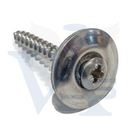   Faforgácslap-csavar-A2 4,5x  35 EPDM alátétes - Lencse-fej ROZSDAMENTES